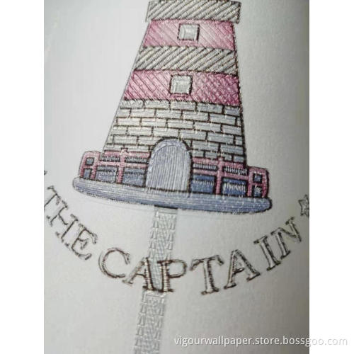 Boat Design Wallpaper For Children Room Decoration